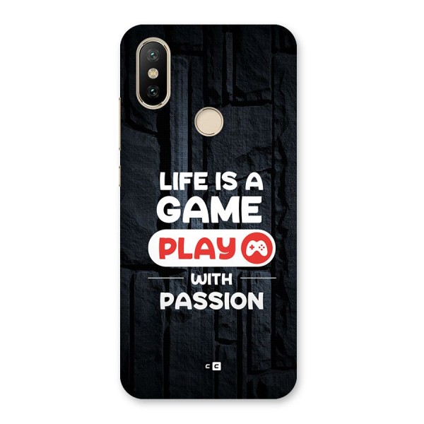 Play With Passion Back Case for Mi A2