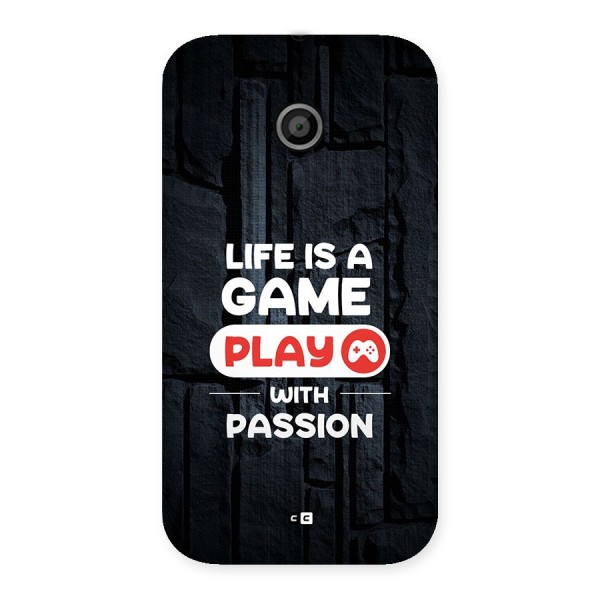 Play With Passion Back Case for Moto E