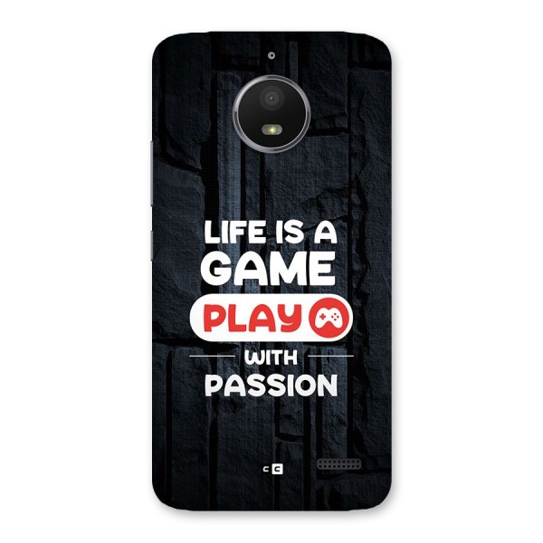 Play With Passion Back Case for Moto E4