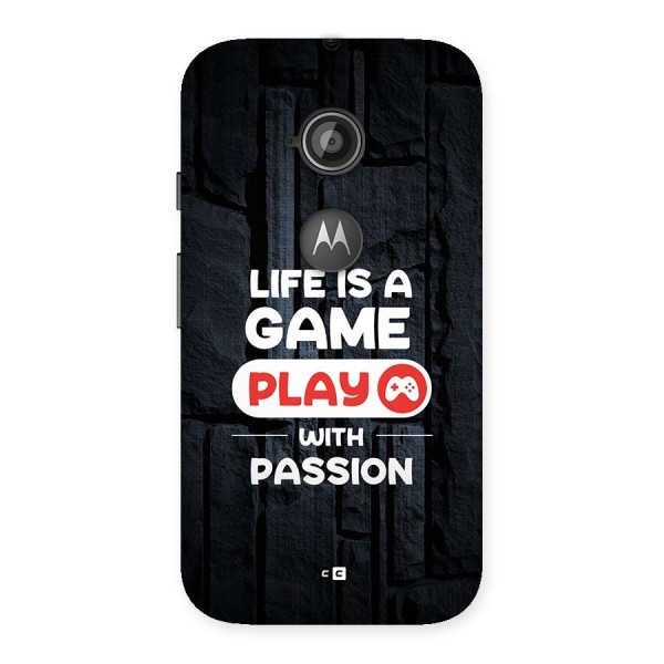 Play With Passion Back Case for Moto E 2nd Gen