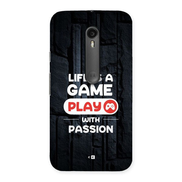 Play With Passion Back Case for Moto G3