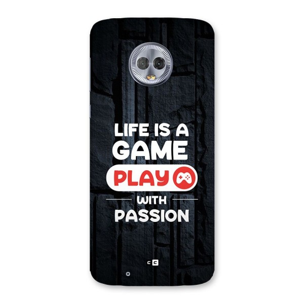 Play With Passion Back Case for Moto G6