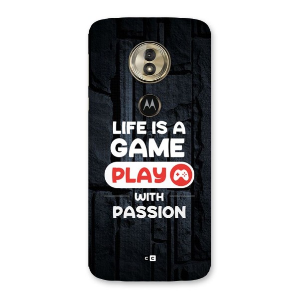 Play With Passion Back Case for Moto G6 Play