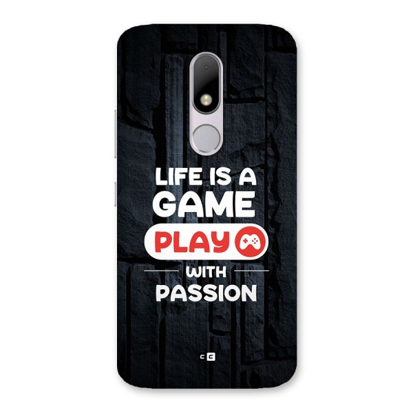 Play With Passion Back Case for Moto M