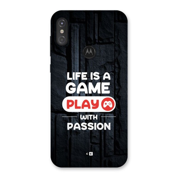 Play With Passion Back Case for Motorola One Power