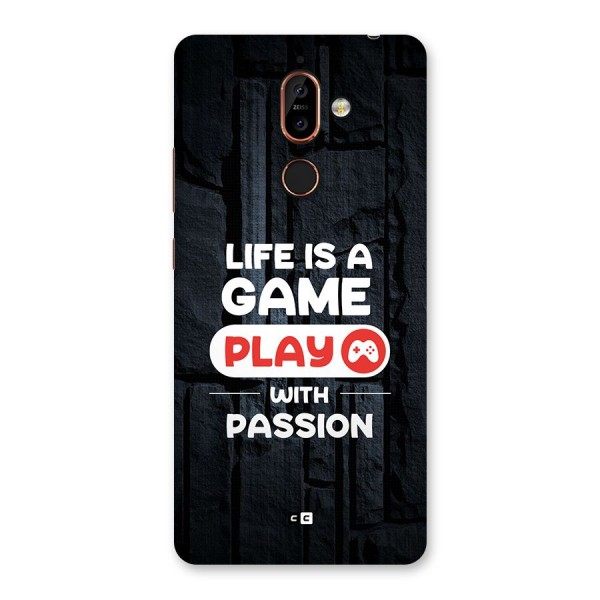 Play With Passion Back Case for Nokia 7 Plus