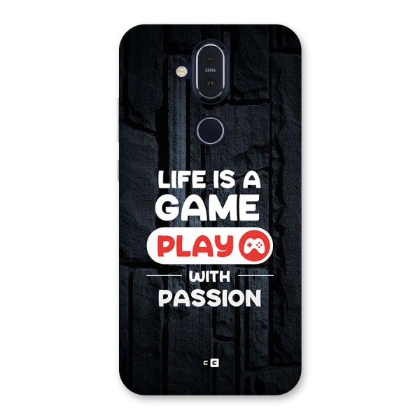 Play With Passion Back Case for Nokia 8.1