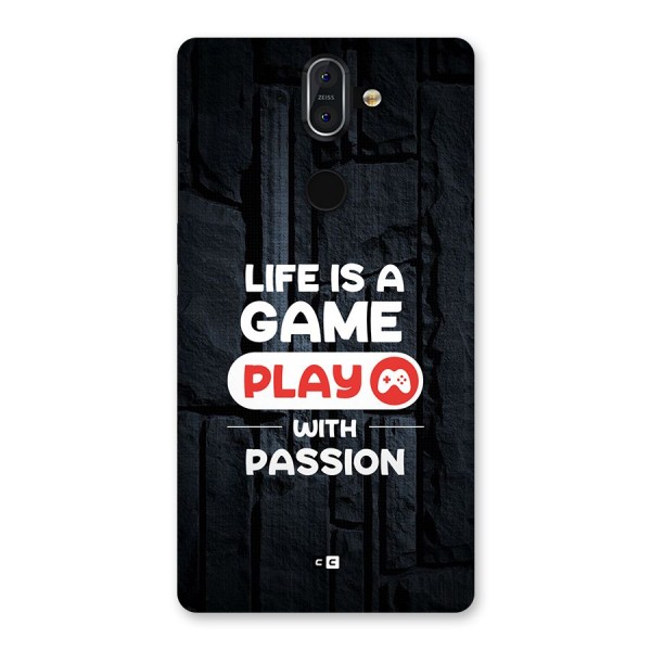 Play With Passion Back Case for Nokia 8 Sirocco