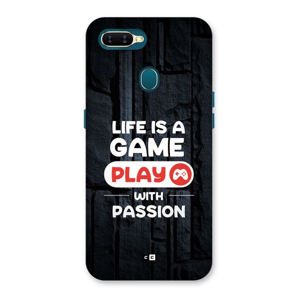 Play With Passion Back Case for Oppo A12