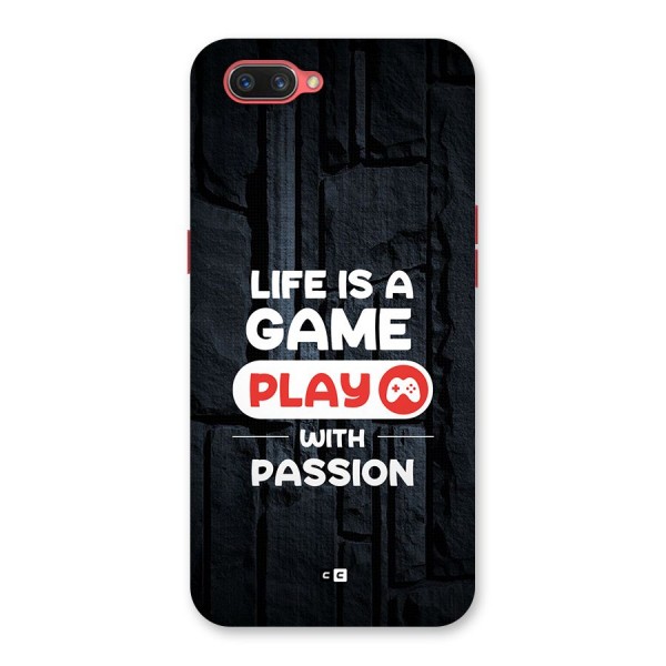 Play With Passion Back Case for Oppo A3s