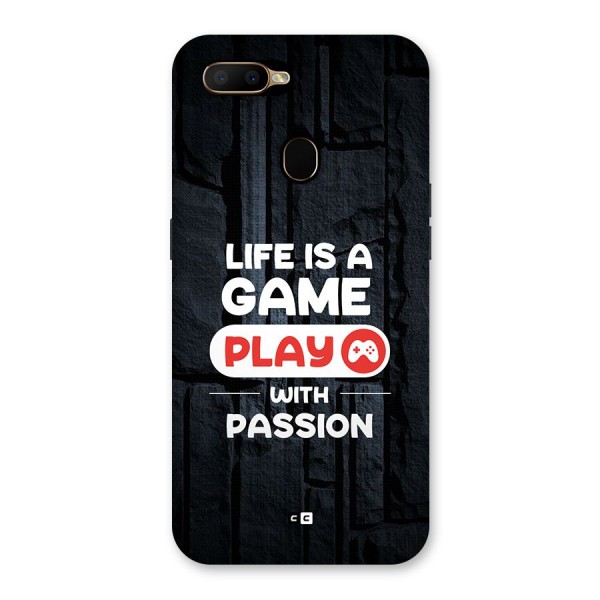 Play With Passion Back Case for Oppo A5s