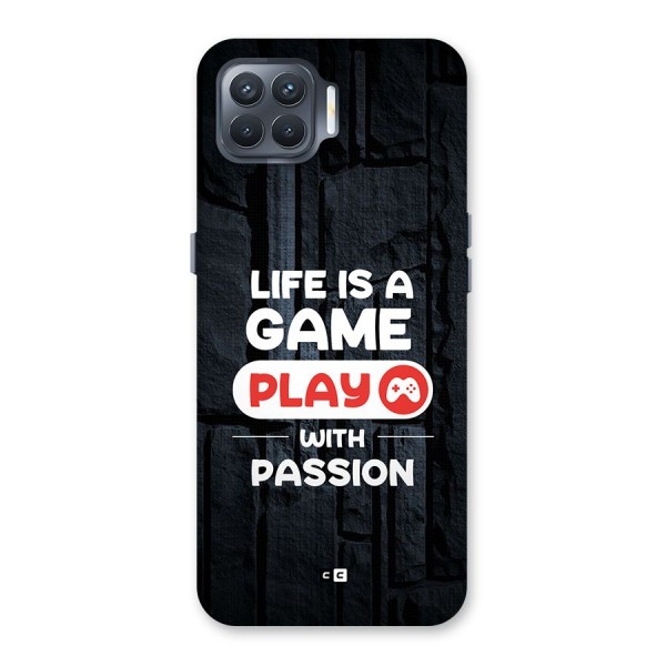 Play With Passion Back Case for Oppo F17 Pro