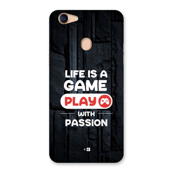 Play With Passion Back Case for Oppo F5