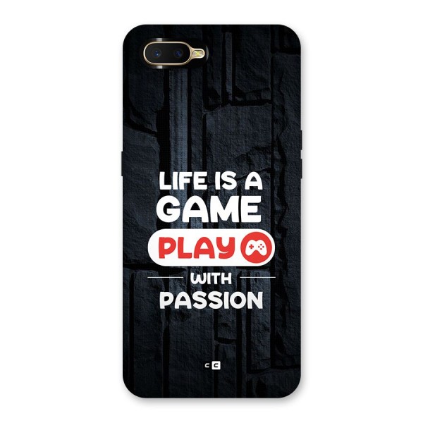 Play With Passion Back Case for Oppo K1