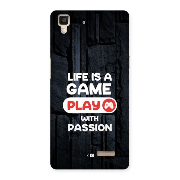 Play With Passion Back Case for Oppo R7