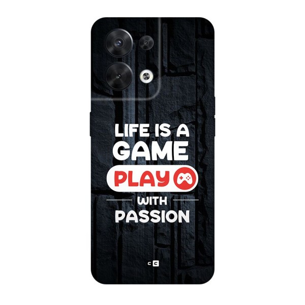 Play With Passion Back Case for Oppo Reno8 5G