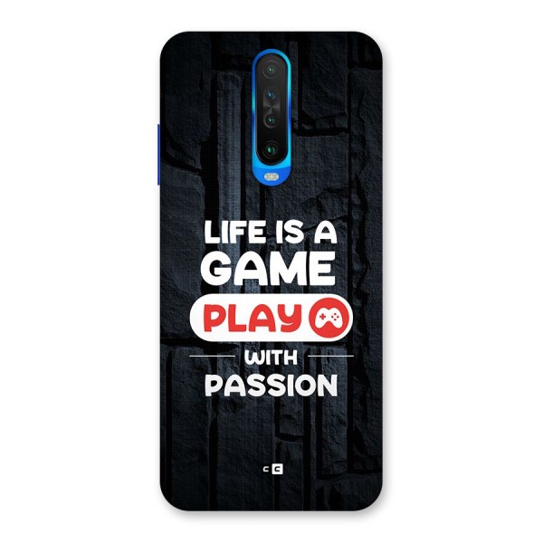 Play With Passion Back Case for Poco X2