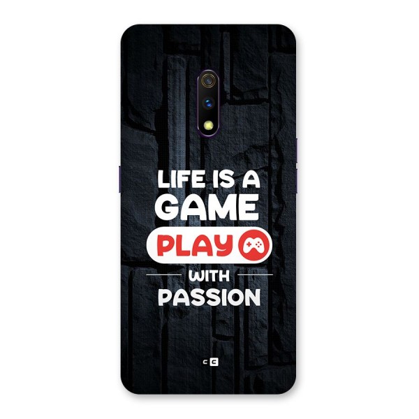 Play With Passion Back Case for Realme X