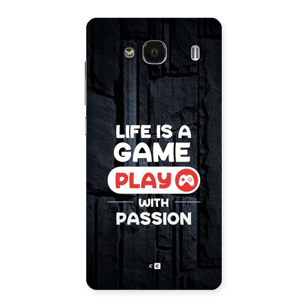 Play With Passion Back Case for Redmi 2s