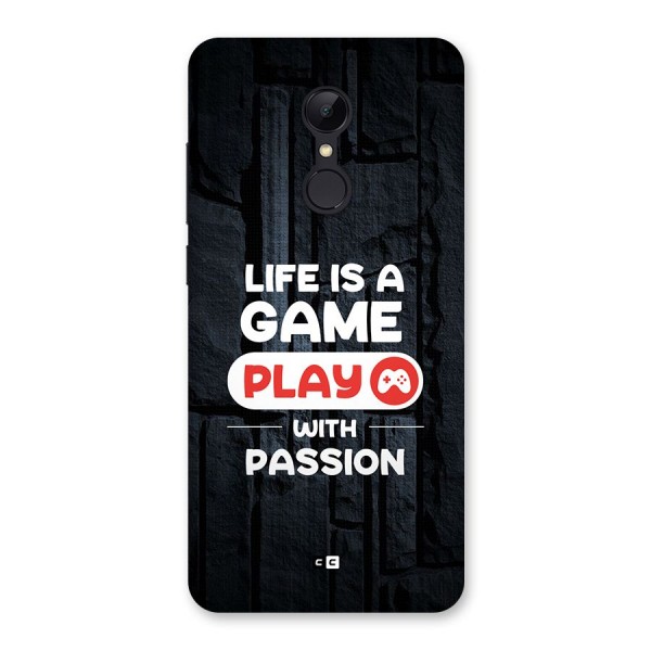 Play With Passion Back Case for Redmi 5