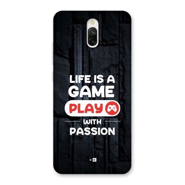 Play With Passion Back Case for Redmi 8A Dual