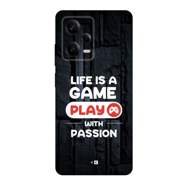 Play With Passion Back Case for Redmi Note 12 Pro