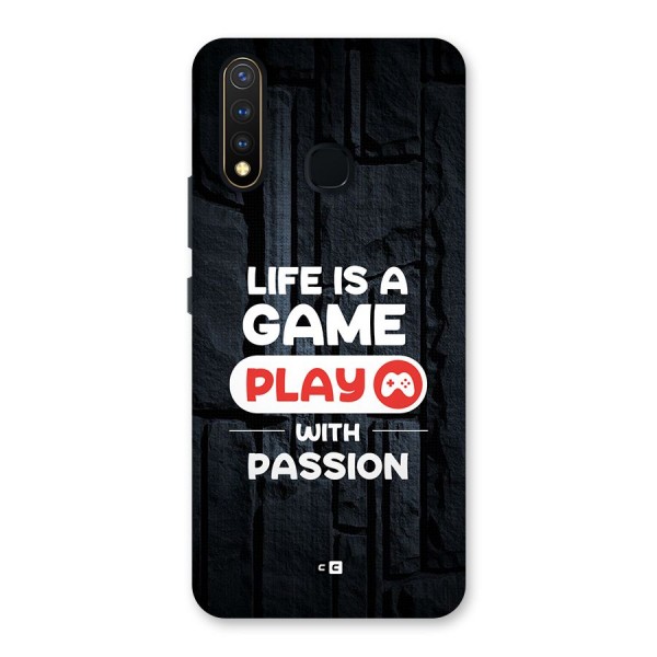 Play With Passion Back Case for Vivo U20