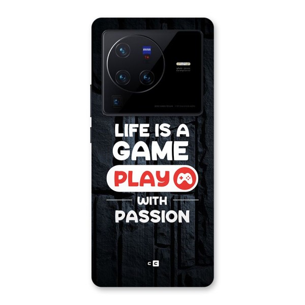 Play With Passion Back Case for Vivo X80 Pro