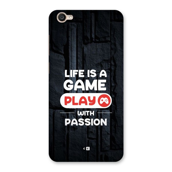 Play With Passion Back Case for Vivo Y55s