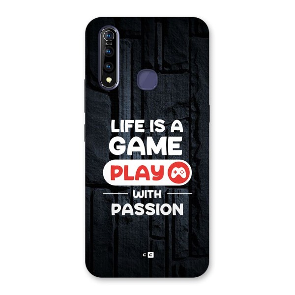 Play With Passion Back Case for Vivo Z1 Pro