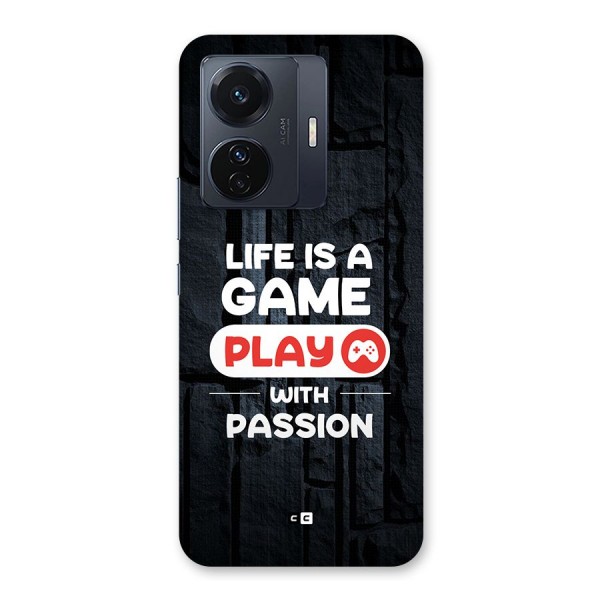 Play With Passion Back Case for Vivo iQOO Z6 Pro