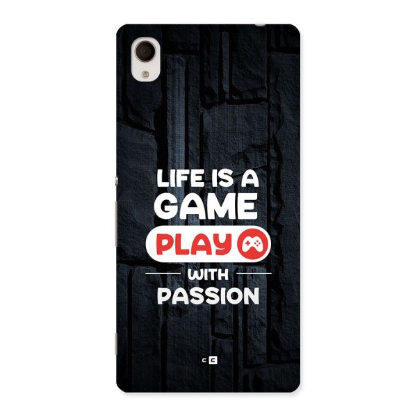 Play With Passion Back Case for Xperia M4 Aqua