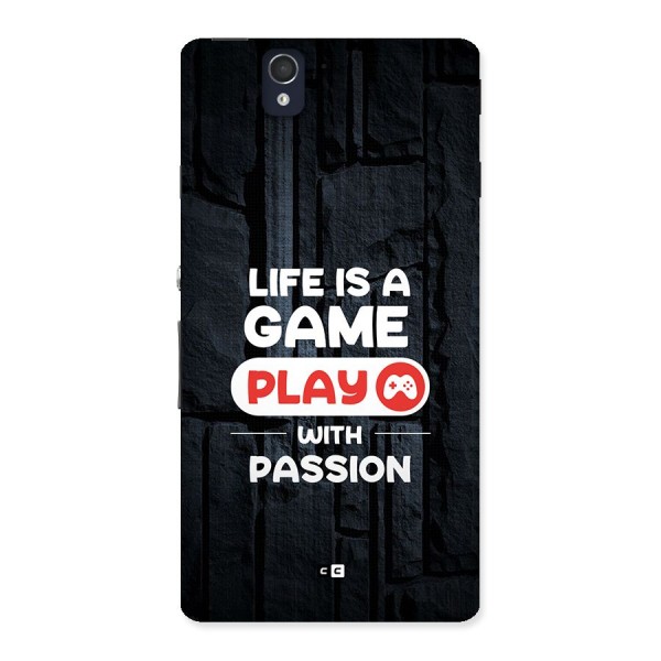 Play With Passion Back Case for Xperia Z