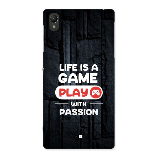 Play With Passion Back Case for Xperia Z1