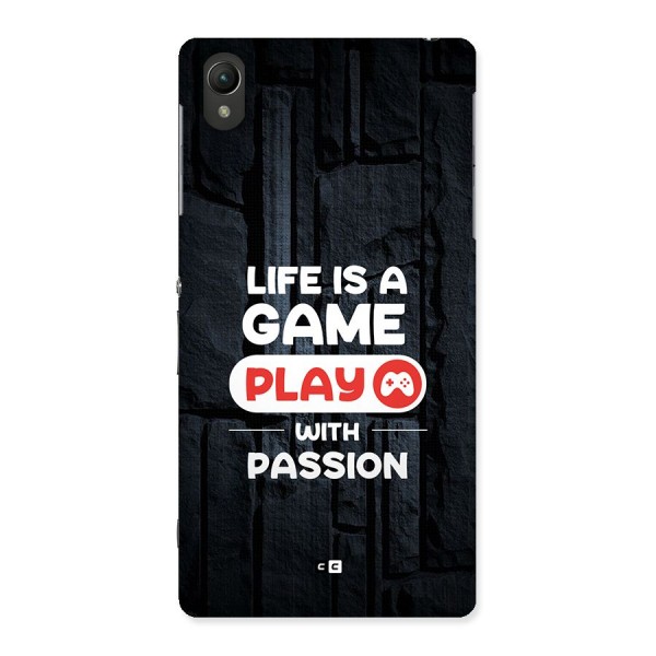Play With Passion Back Case for Xperia Z2