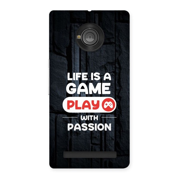 Play With Passion Back Case for Yuphoria