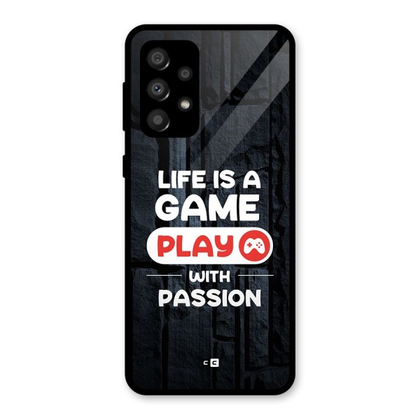 Play With Passion Glass Back Case for Galaxy A32