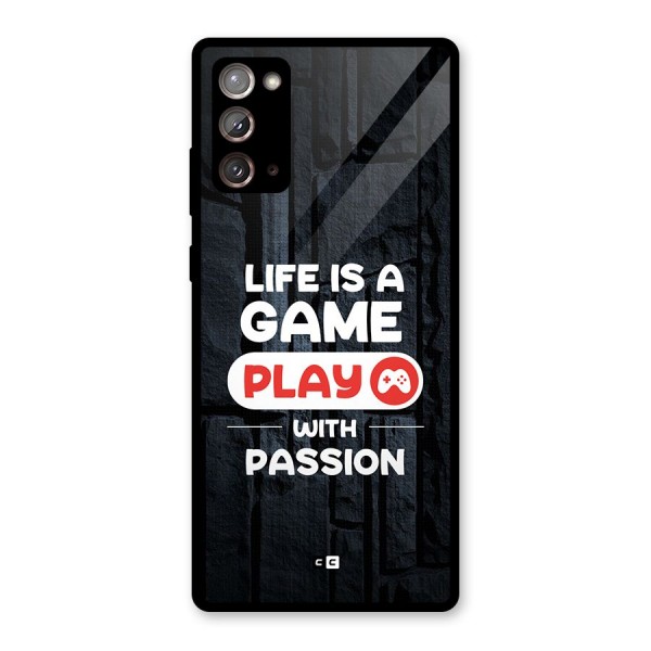 Play With Passion Glass Back Case for Galaxy Note 20