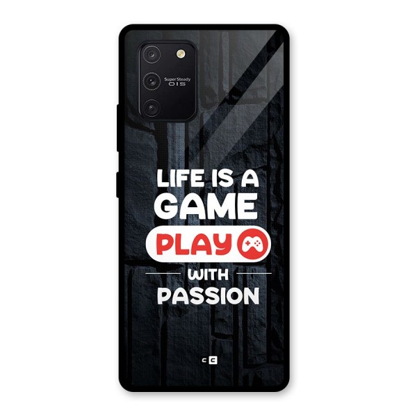 Play With Passion Glass Back Case for Galaxy S10 Lite