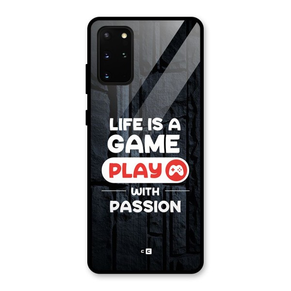 Play With Passion Glass Back Case for Galaxy S20 Plus