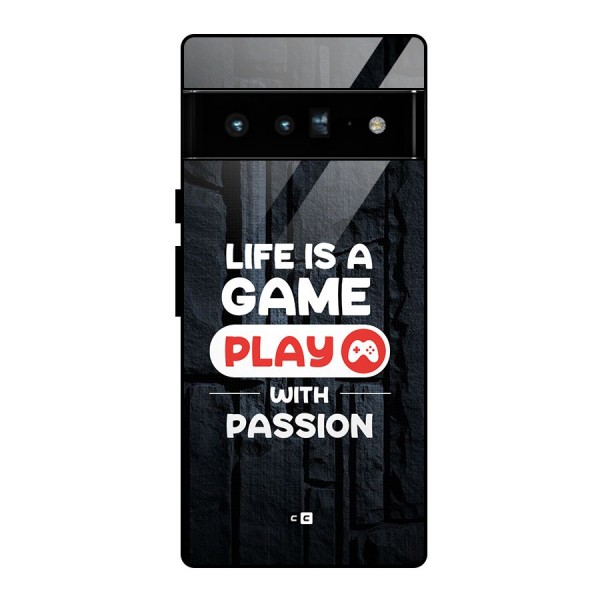 Play With Passion Glass Back Case for Google Pixel 6 Pro