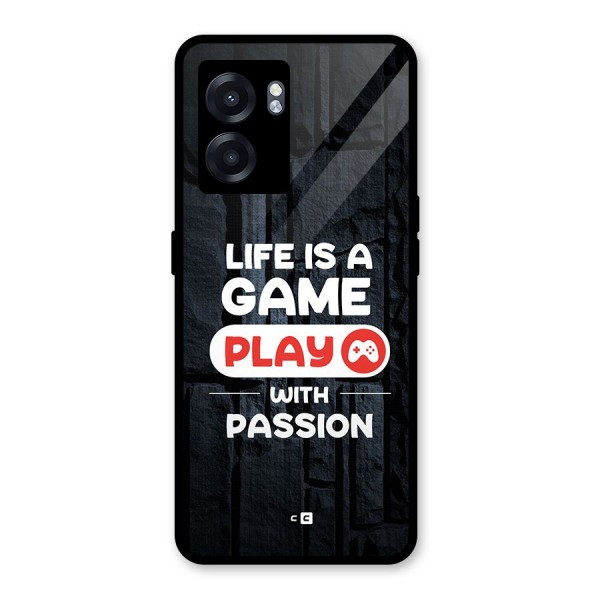 Play With Passion Glass Back Case for Oppo K10 (5G)