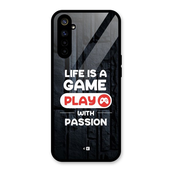 Play With Passion Glass Back Case for Realme 6i