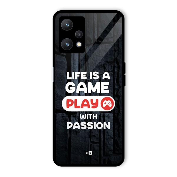 Play With Passion Glass Back Case for Realme 9 Pro 5G