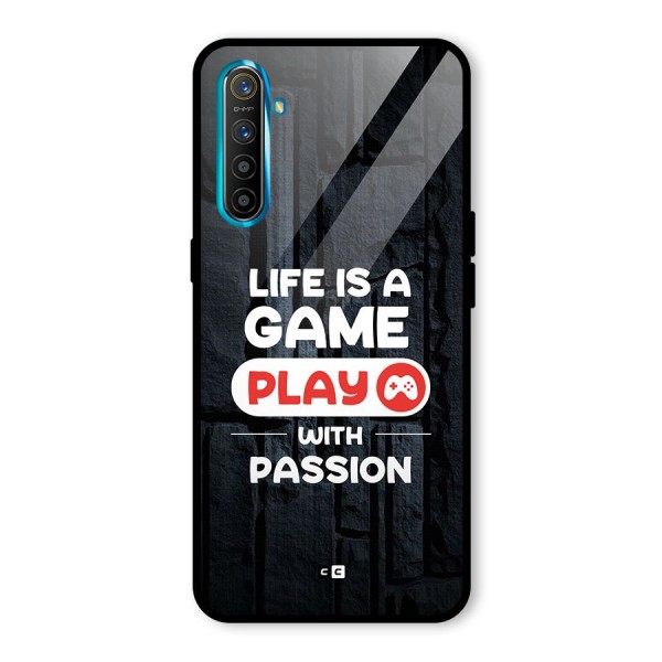 Play With Passion Glass Back Case for Realme X2