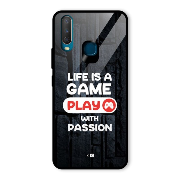 Play With Passion Glass Back Case for Vivo Y15