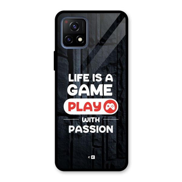 Play With Passion Glass Back Case for Vivo Y72 5G