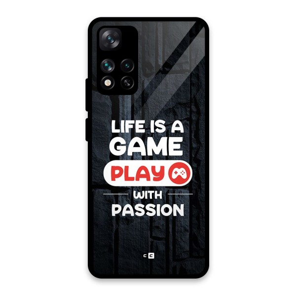 Play With Passion Glass Back Case for Xiaomi 11i 5G