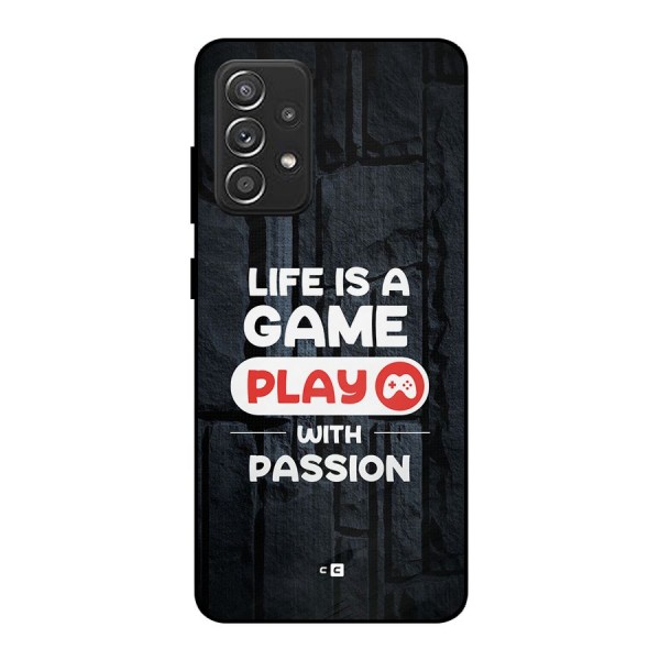 Play With Passion Metal Back Case for Galaxy A52