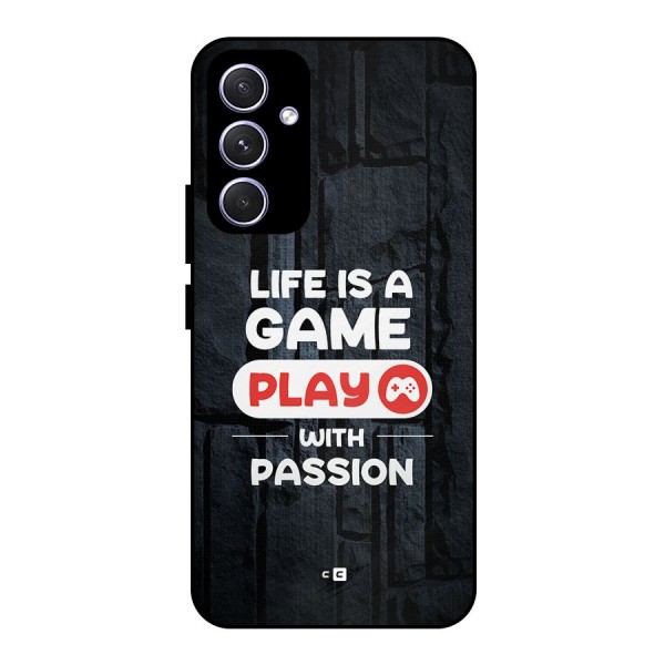 Play With Passion Metal Back Case for Galaxy A54